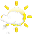 Forecast:  Increasing clouds with little temperature change. Precipitation possible within 24 to 48 hours 